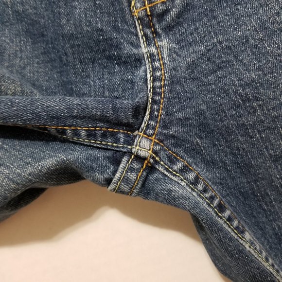 Old Navy jeans 4 Bootcut Just Below Waist lightly distressed denim VINTAGE - Picture 9 of 16